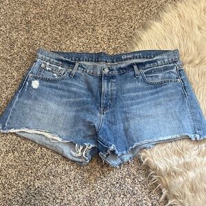 GAP distressed jean shorts
